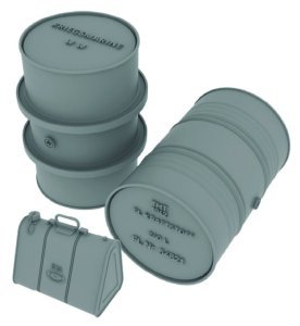 画像1: HDMODELS[HDM35206]1/35 WWII ドイツ 海軍用ドラム缶/燃料缶セット (1)