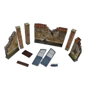 画像3: HDMODELS[HDM35234]1/35 汎用 イタリアの鉄門付の塀 (3)