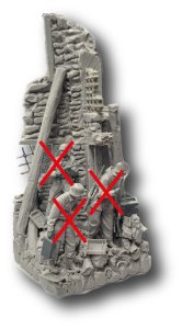 画像1: HDMODELS[HDM35276]1/35 ジオラマベース WWII モンテ・カッシーノの廃墟 (1)