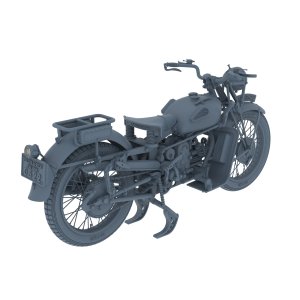 画像2: HDMODELS[HDM35291]1/35 WWII イタリア PAI モトグッチAlce 500 軍用オートバイ (2)