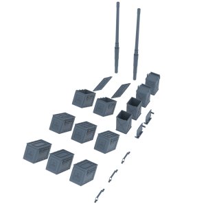 画像1: HDMODELS[HDM35292]1/35 WWII アメリカ M2重機関銃用アクセサリーセット(空薬莢付) (1)