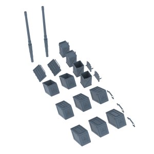 画像2: HDMODELS[HDM35292]1/35 WWII アメリカ M2重機関銃用アクセサリーセット(空薬莢付) (2)