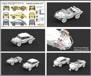 画像2: ヒーローホビーキッツ[HHKH35003]1/35 シュビムワーゲン TYPE166 2 in 1 (MG34搭載タイプ/キャンバスカバータイプ) (2)