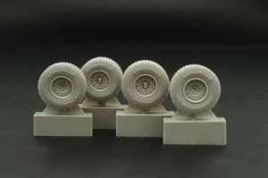 画像3: Hauler[HLX48301]1/48現用米 ハンヴィー アグレッシブパターンホイールセット(タミヤ用) (3)