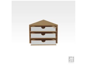 画像2: ホビーゾーン[HBZOM11]エンドコーナー引出しモジュール (2)