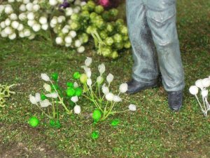 画像2: 彩葉[MS-011]白い小さな花セット(ポリエステル) (2)