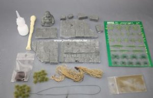 画像1: JOEFIX[JF324.48]1/48 仏像のある廃墟ダイオラマセット (1)