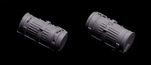 画像4: K59[Z-20]1/35 WWII ドイツ ガスマスクケース 車両マウント付き(2個入) (4)