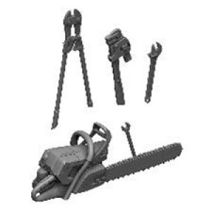 画像5: LIANG MODEL[LIANG-S001]1/35 チェーンソー & ツールセット (5)