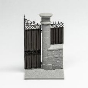 画像3: LIANG MODEL[LIANG-S604]1/35 門扉 & 門柱/壁付きベース 02 (3)