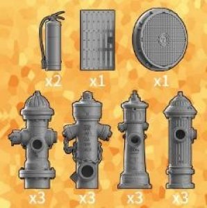 画像3: LIANG MODEL[LIANG-0602]1/35 消火栓w/アクセサリー (3)