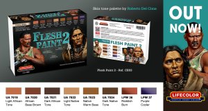 画像3: ライフカラー[CE03]Flesh Set 2(6種の肌色トーン&2種のリキッドピグメントセット) (3)