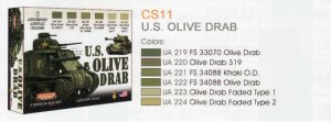 画像2: ライフカラー[CS-11]U.S　オリーブドラブセット (2)