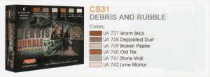 画像3: ライフカラー[CS-31] ヨーロッパ全域の建物瓦礫や破損再現セット (3)