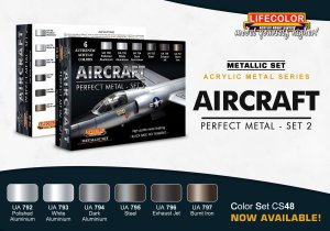 画像2: ライフカラー[CS-48]エアクラフト パーフェクトメタル塗料セット2 (2)