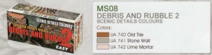 画像3: ライフカラー[MS08]南ヨーロッパの建物瓦礫や破損再現セット (3)