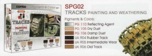 画像2: ライフカラー[SPG02]履帯 塗装とウェザリングセット (2)