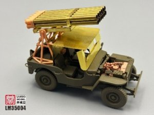 画像2: ランモモデル[LANLM-35004]1/35 米陸軍 1/4トン 4X4ユーティリティトラック用多連装ロケットランチャーセット (2)