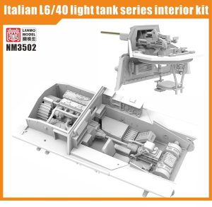 画像2: ランモモデル[LANNM-3502]1/35 イタリア軍 L6/40 軽戦車用内装セット (2)