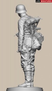 画像9: ライフミニチュア[LM-16010]1/16 WWII ドイツ ポトー迎撃戦 ハンセン戦闘団の分隊長 バルジの戦い1944 (9)