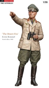 画像1: ライフミニチュア[LM-35011]1/35 WWII ドイツ 「砂漠の狐」エルヴィン・ロンメル 北アフリカ1942年 (1)
