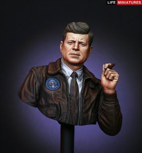 画像2: ライフミニチュア[LM-B016] 1/10 第35代アメリカ大統領 J・F・ケネディー (2)