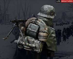 画像6: ライフミニチュア[LM-B018] 1/10 冬将軍に晒される独軍MG34射撃手 モスクワ郊外1941年 (6)