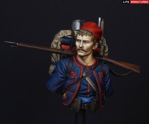 画像2: ライフミニチュア[LM-B019] 1/10 WWI フランスズアーブ兵連隊 1914年 (2)