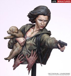 画像2: ライフミニチュア[LM-FUB004]1/10 包囲を突破する女エージェント (2)