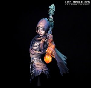 画像6: ライフミニチュア[LM-FUB009]1/12 胸像 ネクロマンサー「ザライヤ」(バストモデル) (6)