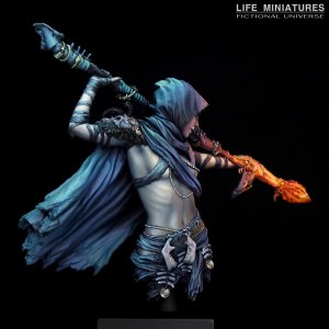 画像9: ライフミニチュア[LM-FUB009]1/12 胸像 ネクロマンサー「ザライヤ」(バストモデル) (9)