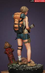 画像13: ライフミニチュア[LM-FUS003]1/20 スタンドアローン 孤高の女戦士 90mmフィギュア (13)