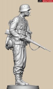 画像9: ライフミニチュア[LM-16012]1/16 WWII ドイツ ポトー迎撃戦 ハンセン戦闘団の装甲擲弾兵 バルジの戦い1944 (9)