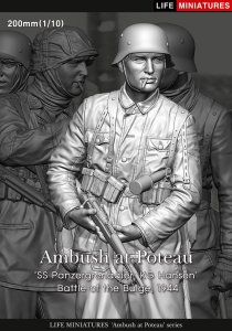 画像1: ライフミニチュア[LM-20004]1/10 WWII ドイツ ポトー迎撃戦 ハンセン戦闘団の装甲擲弾兵 バルジの戦い1944(100個限定) (1)