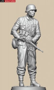 画像10: ライフミニチュア[LM-20004]1/10 WWII ドイツ ポトー迎撃戦 ハンセン戦闘団の装甲擲弾兵 バルジの戦い1944(100個限定) (10)