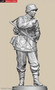 画像2: ライフミニチュア[LM-35008]1/35 WWII ドイツ ポトー迎撃戦 ハンセン戦闘団のM1カービンを持つ小銃手 バルジの戦い1944 (2)