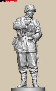 画像9: ライフミニチュア[LM-35008]1/35 WWII ドイツ ポトー迎撃戦 ハンセン戦闘団のM1カービンを持つ小銃手 バルジの戦い1944 (9)