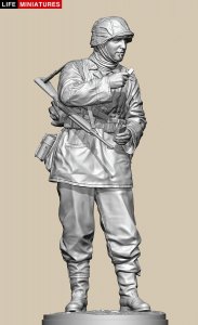 画像10: ライフミニチュア[LM-35008]1/35 WWII ドイツ ポトー迎撃戦 ハンセン戦闘団のM1カービンを持つ小銃手 バルジの戦い1944 (10)