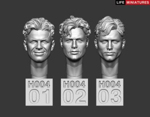 画像2: ライフミニチュア[LM-35H004]1/35 汎用 無帽スペアヘッドセットNo.1(6個入) (2)