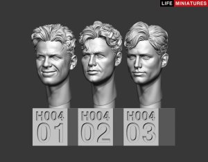画像4: ライフミニチュア[LM-35H004]1/35 汎用 無帽スペアヘッドセットNo.1(6個入) (4)