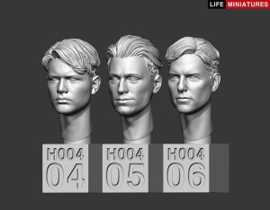 画像7: ライフミニチュア[LM-35H004]1/35 汎用 無帽スペアヘッドセットNo.1(6個入) (7)