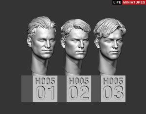 画像3: ライフミニチュア[LM-35H005]1/35 汎用 無帽スペアヘッドセットNo.2(6個入) (3)