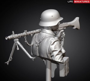 画像18: ライフミニチュア[LM-B028]1/10 胸像 WWII ドイツ国防軍 MG34機関銃手 フランス1940 (18)