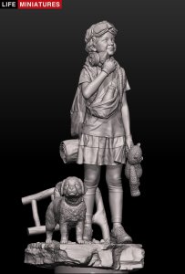 画像17: ライフミニチュア[LM-FU12001]1/12 深呼吸する少女〜パンデミックの終焉 (17)