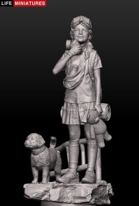 画像18: ライフミニチュア[LM-FU12001]1/12 深呼吸する少女〜パンデミックの終焉 (18)