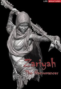 画像11: ライフミニチュア[LM-FUB009]1/12 胸像 ネクロマンサー「ザライヤ」(バストモデル) (11)