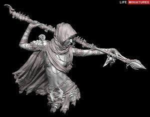 画像12: ライフミニチュア[LM-FUB009]1/12 胸像 ネクロマンサー「ザライヤ」(バストモデル) (12)