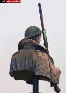 画像7: ライフミニチュア[LM-B025]1/10 ＷＷＩ 胸像 イギリス陸軍「名も無き兵士への手紙」イギリス兵1916年 (7)