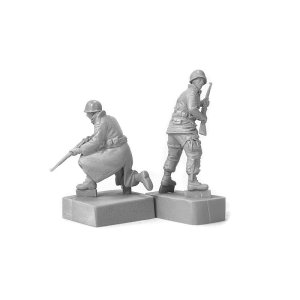 画像3: MacOne Models[MAC48606]1/48 WWII アメリカ アルデンヌの戦い＃1 歩兵セット(2体入) (3)