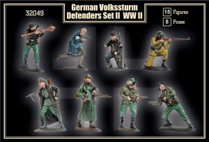 画像2: マーズフィギュア[MFG32049]1/32  WW.II ドイツ国民突撃隊 セット2(15体/8ポーズ) (2)